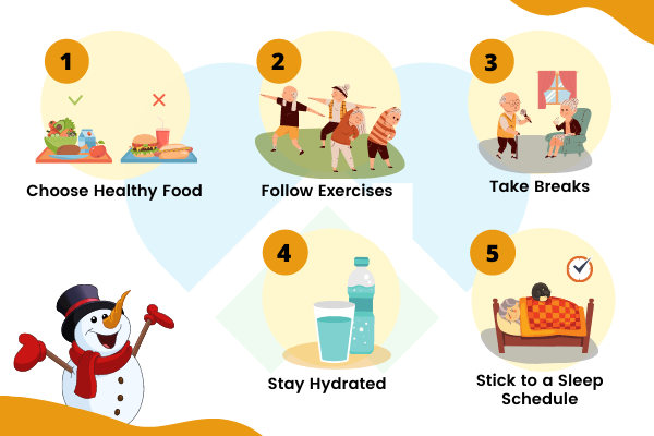 Senior Health Tips for happy holidays