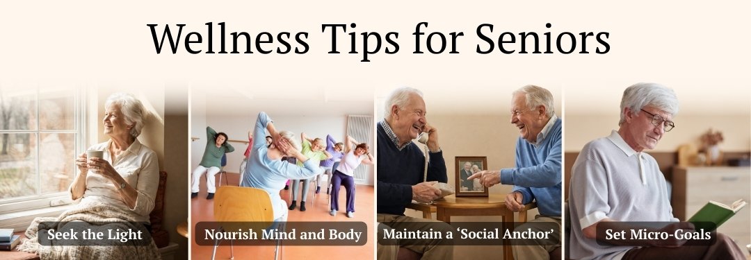 4 Wellness Tips for Seniors Facing January Blues  
